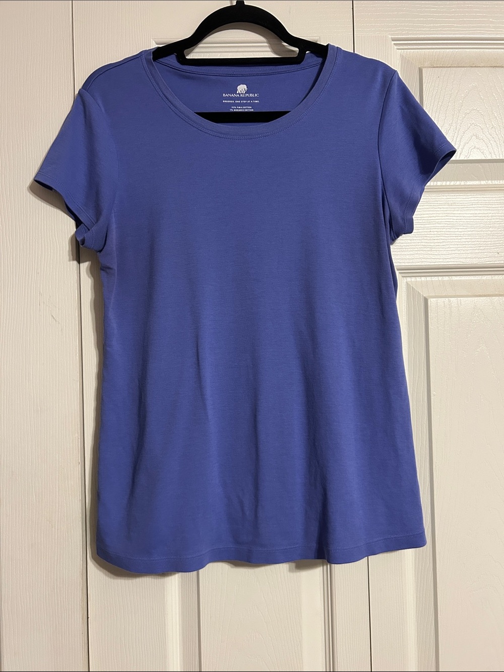 Banana Republic Periwinkle Short Sleeve Crewneck T-Shirt X-Large Organic Pima